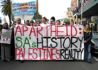 South Africa protests against Israeli Occupation